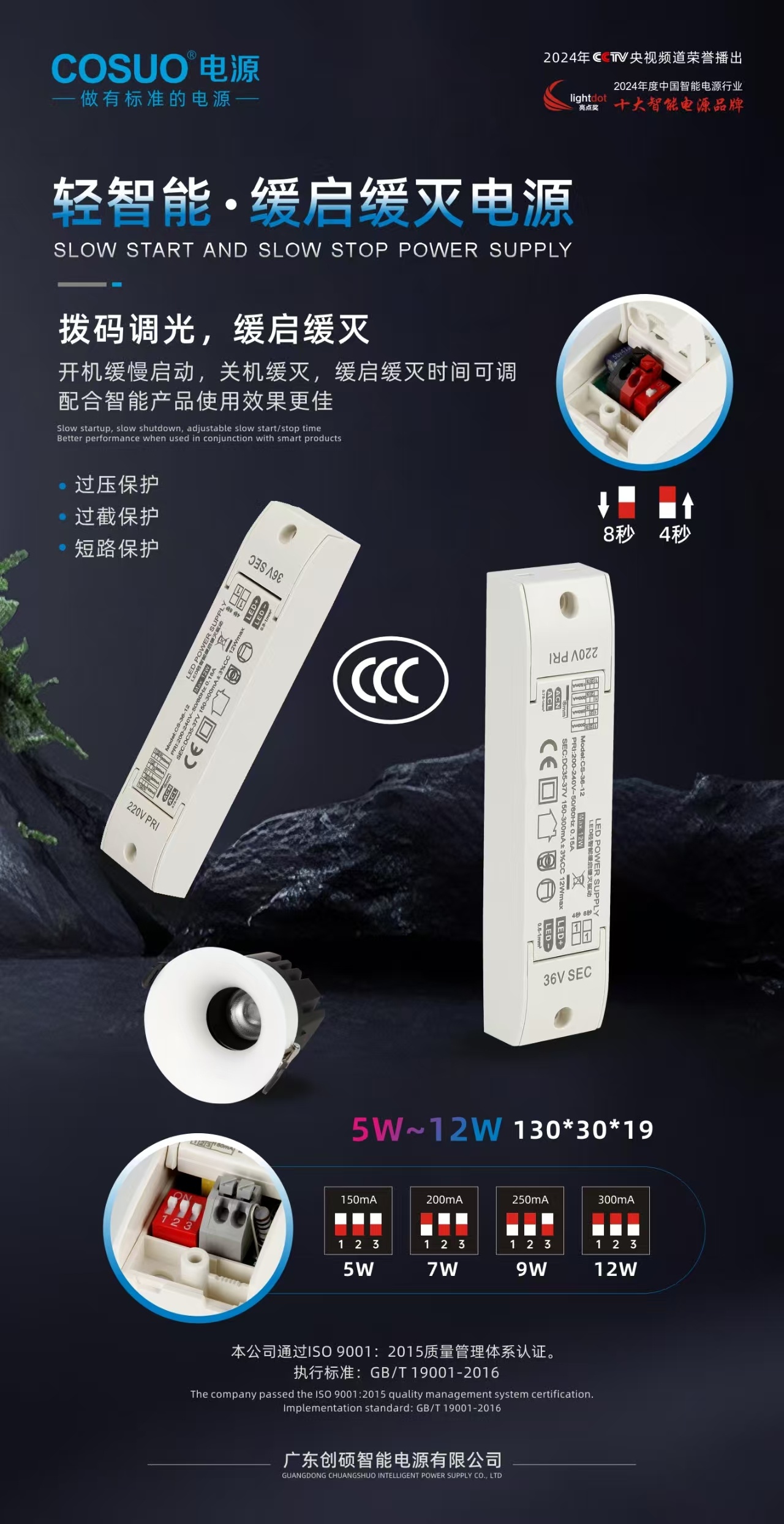 缓启缓灭系列（筒灯射灯）