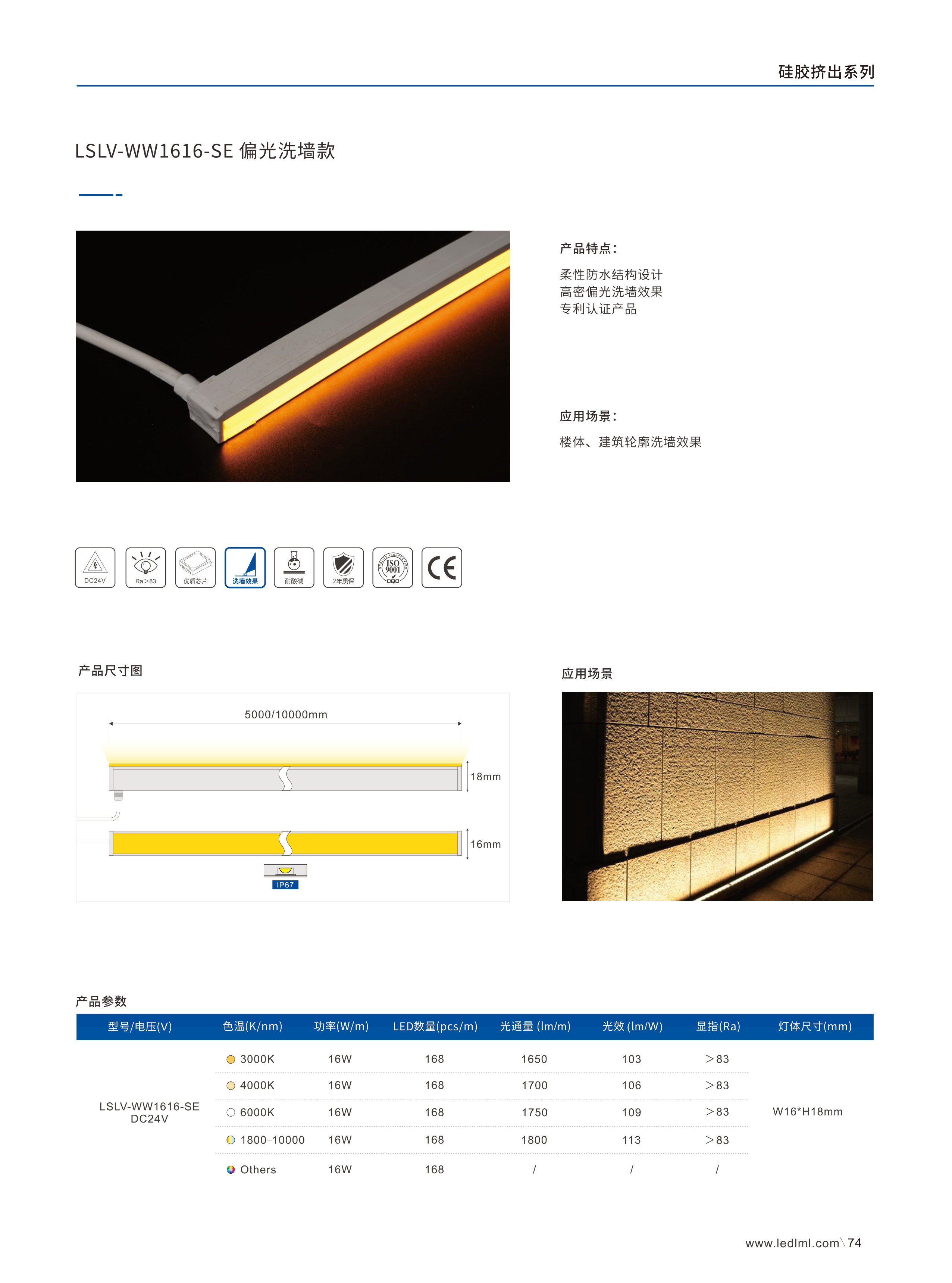 硅胶挤出灯带